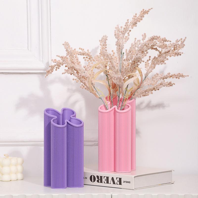 Chậu Cây Resin Bình hoa trang trí resin, bình cắm hoa giả và cây thủy sinh, bình hoa khô tối giản cho văn phòng và bàn làm việc (RG-200)