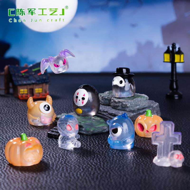 Tiểu cảnh Halloween, bí ngô quái vật, trang trí nhà búp bê (TZC-52)