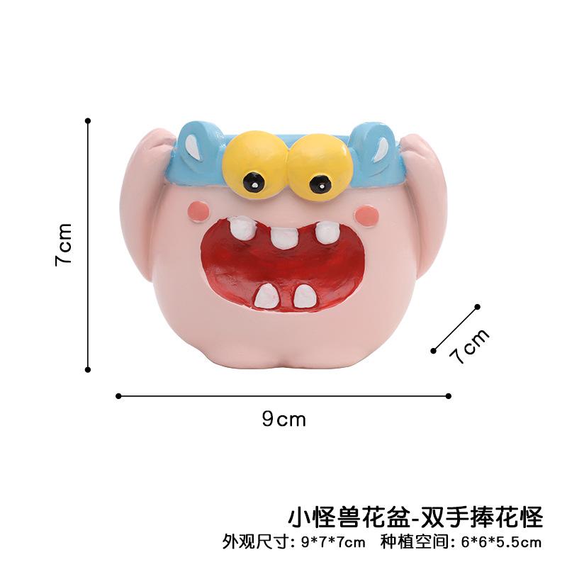 Chậu cây mọng nước hình phố nhỏ và cửa hàng động vật resin, chậu mini tiểu cảnh, trang trí nhà (RG-188)
