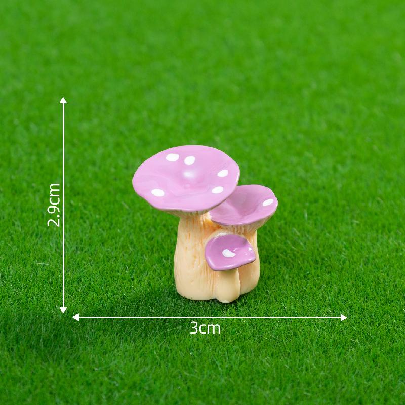 Tiểu cảnh nấm nhựa, trang trí DIY mini, tiểu cảnh dễ thương (ZC-8)