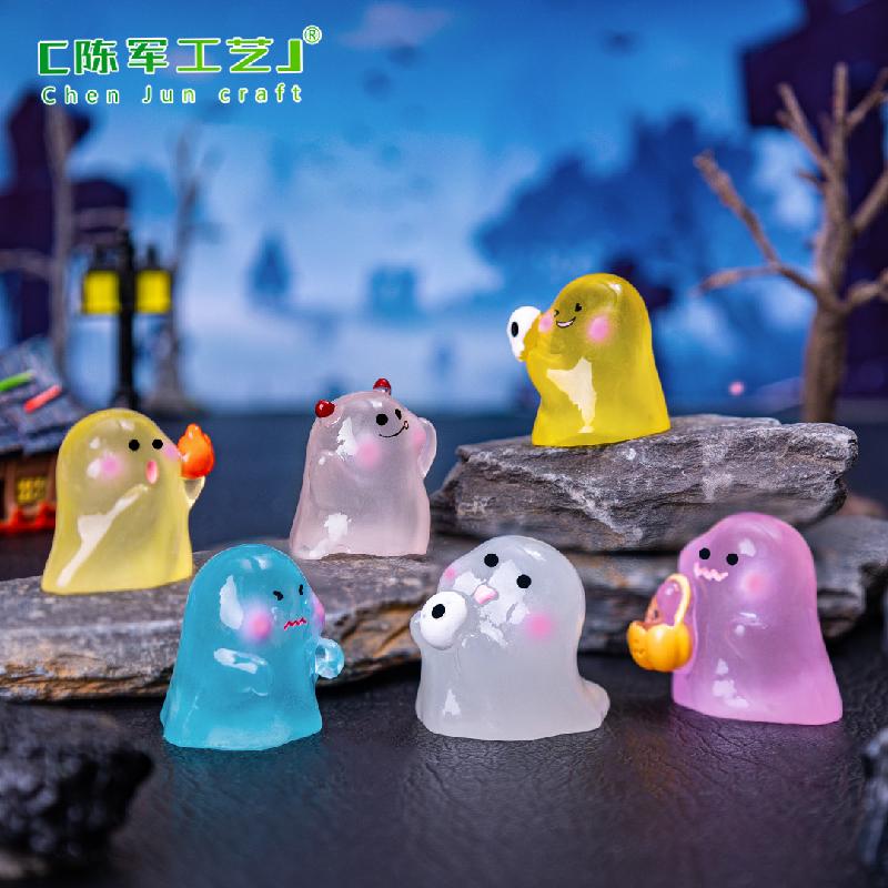 Tiểu cảnh ma phát sáng Halloween, phụ kiện trang trí mini (TZC-399)