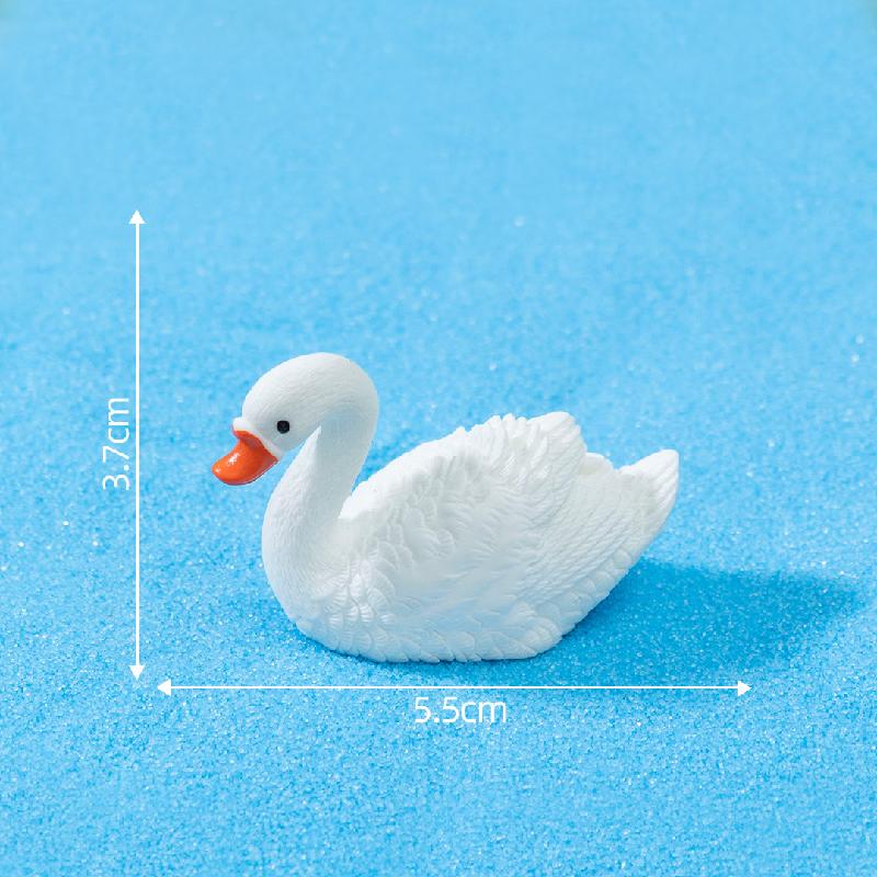 Tiểu cảnh thiên nga đôi, trang trí cây cảnh tình yêu mini (ZC-90)