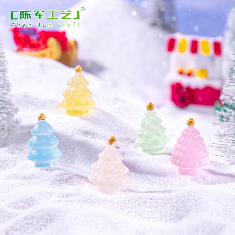 Tiểu cảnh cây thông Noel phát sáng, trang trí mini DIY (TZC-404)