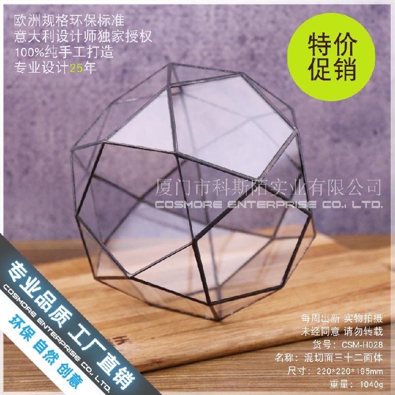 Bình Terrarium rừng mưa, hộp kính tạo cảnh 32 mặt (DG-51)