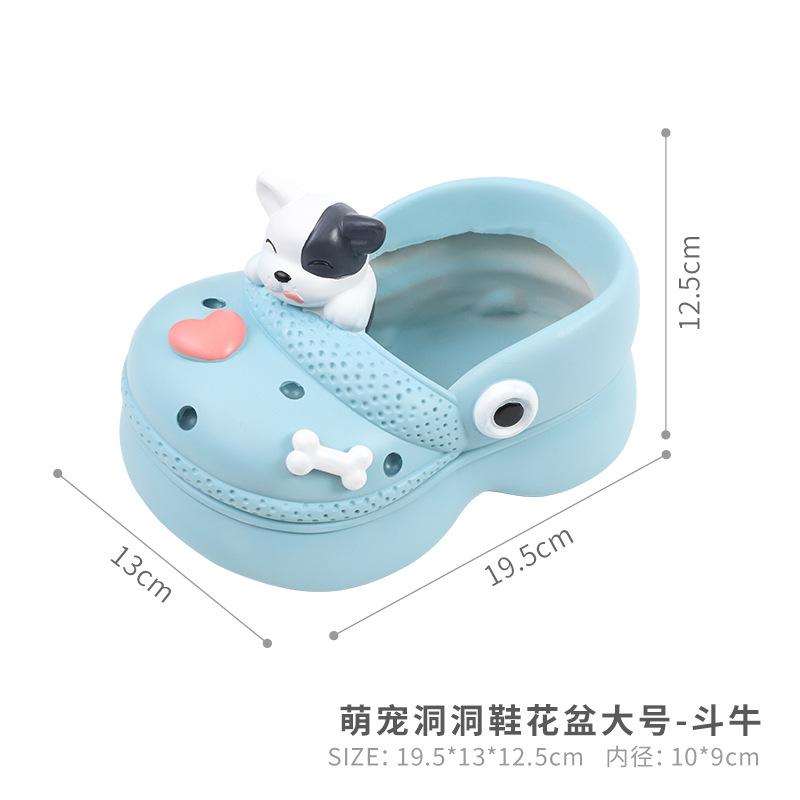 Chậu cây hình dép Crocs resin cỡ lớn, chậu mọng nước mini, trang trí sân vườn và tiểu cảnh (RG-239)