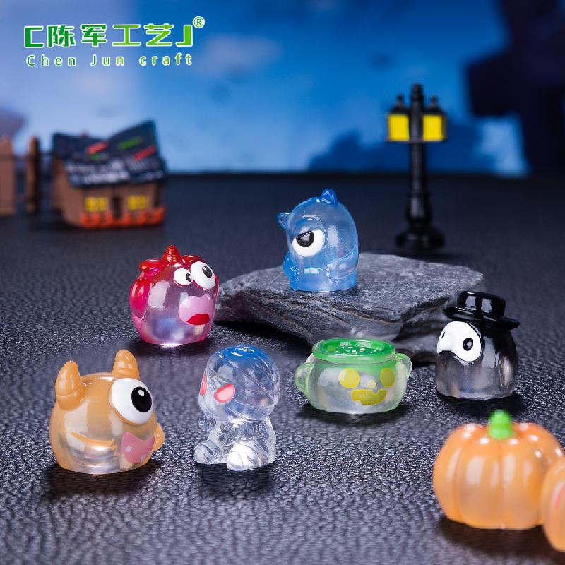 Tiểu cảnh Halloween, bí ngô quái vật, trang trí nhà búp bê (TZC-52)