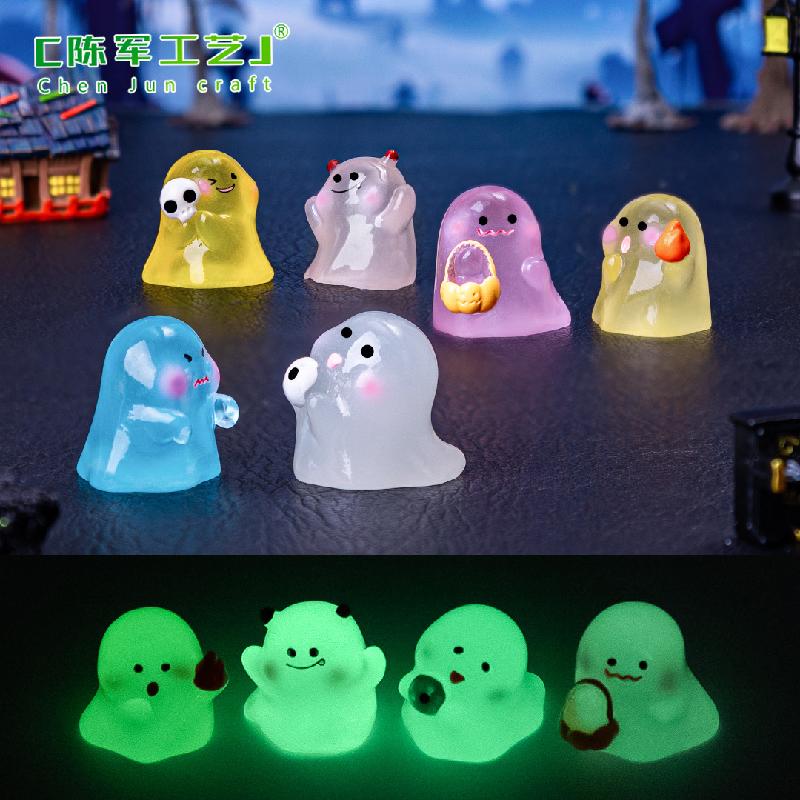 Tiểu cảnh ma phát sáng Halloween, phụ kiện trang trí mini (TZC-399)