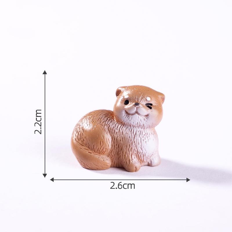 Rái cá dễ thương – Mô hình rái cá mini, trang trí bàn làm việc, xe hơi (M-1377)