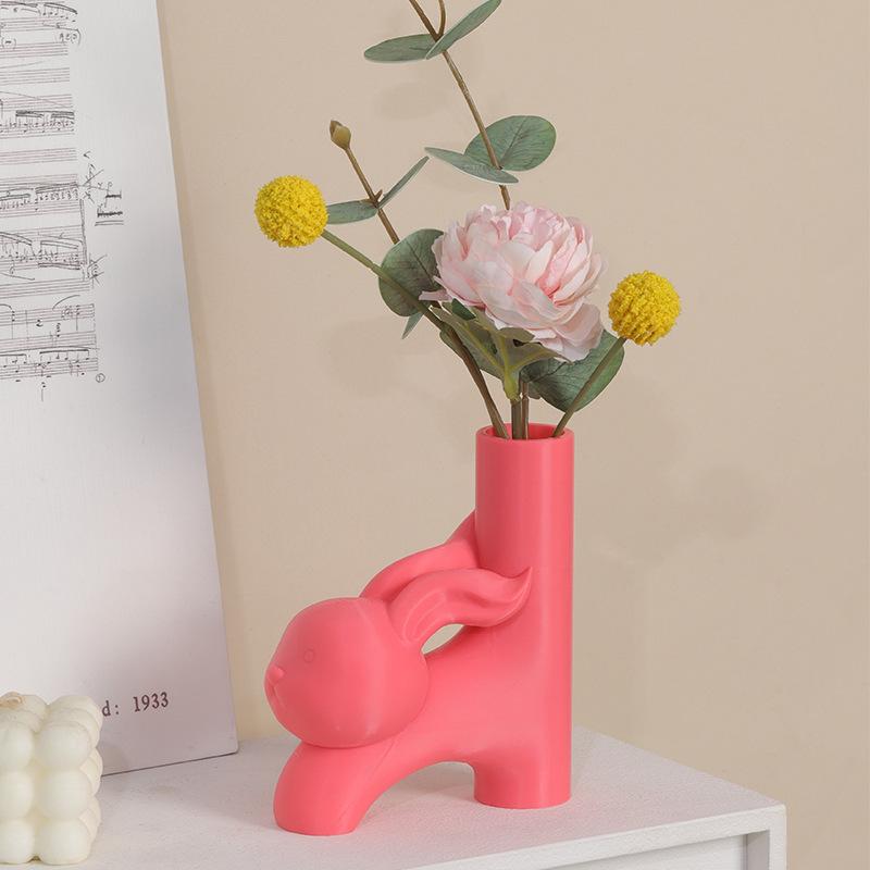 Bình hoa thủy canh hình động vật 3D resin, bình cây để bàn, trang trí nhà và văn phòng (RG-213)