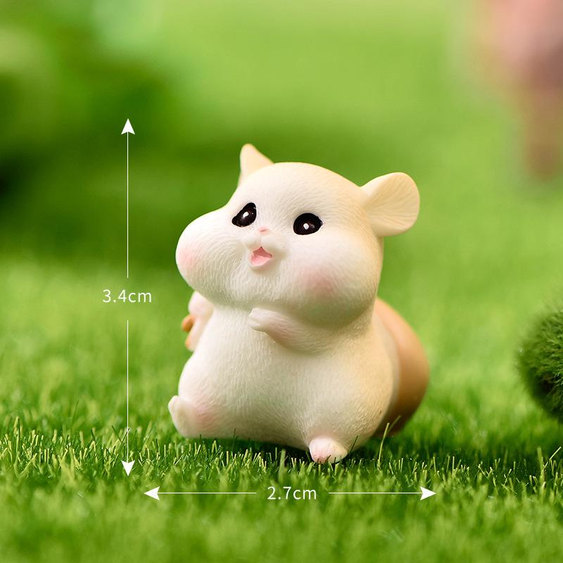 Chuột hamster dễ thương tiểu cảnh trang trí DIY (TZC-641)