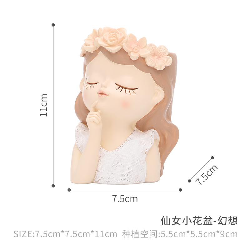 Chậu cây mọng nước nàng tiên resin, chậu mini trang trí ban công, tiểu cảnh bàn làm việc (RG-9)