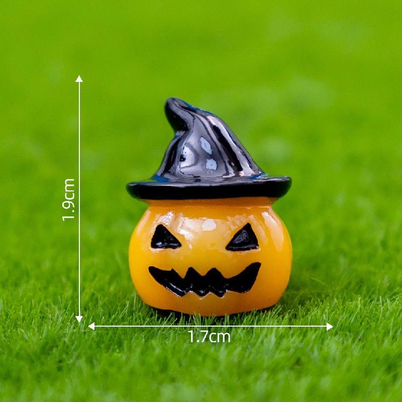 Tiểu cảnh Halloween, bí ngô và ma, trang trí mini DIY (TZC-318)