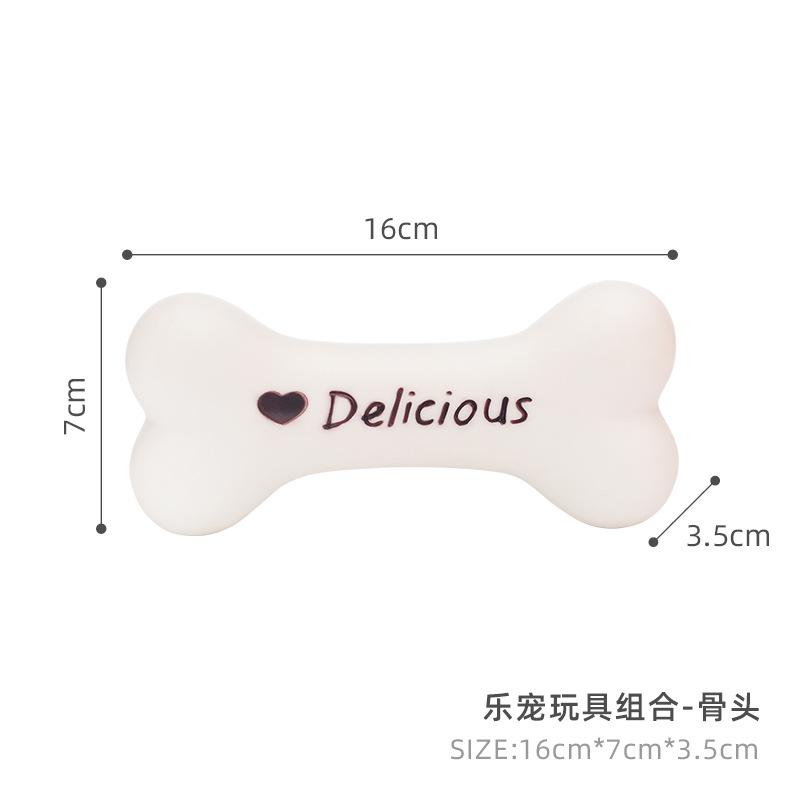 Đồ chơi chó Bulldog Pháp, đồ chơi gặm nhai làm sạch răng, đồ chơi phát âm thanh và huấn luyện chó (RG-249)