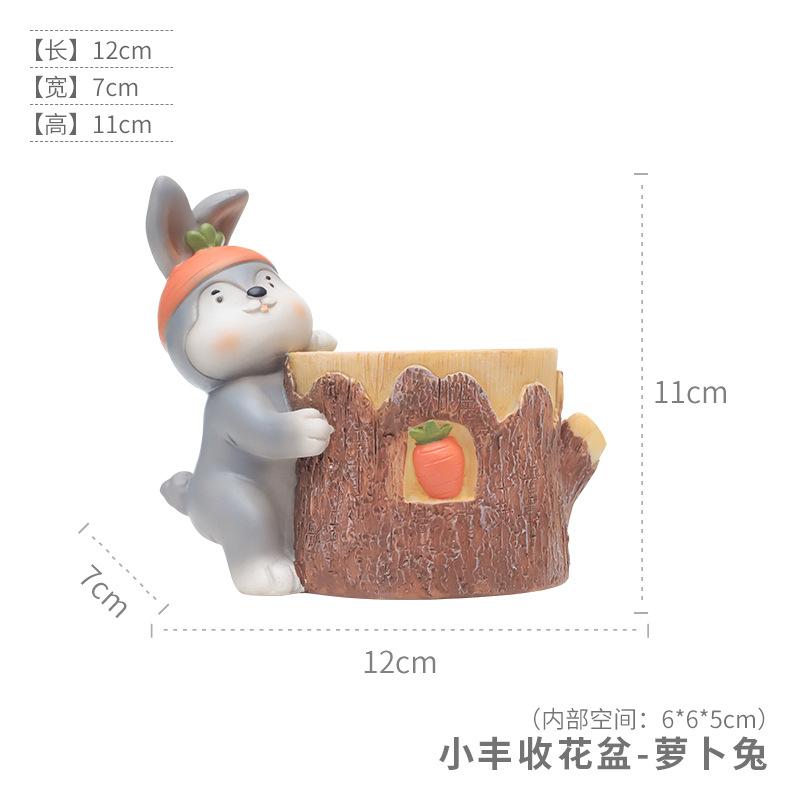 Chậu cây mọng nước hình mùa thu hoạch resin, chậu mini trang trí nhà, bàn làm việc và tiểu cảnh (RG-81)