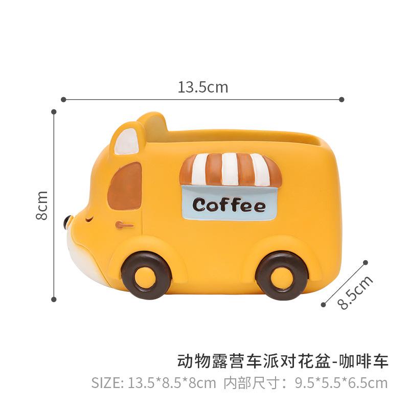Chậu cây mọng nước hình động vật resin, chậu mini trang trí văn phòng, nhà và ban công (RG-76)