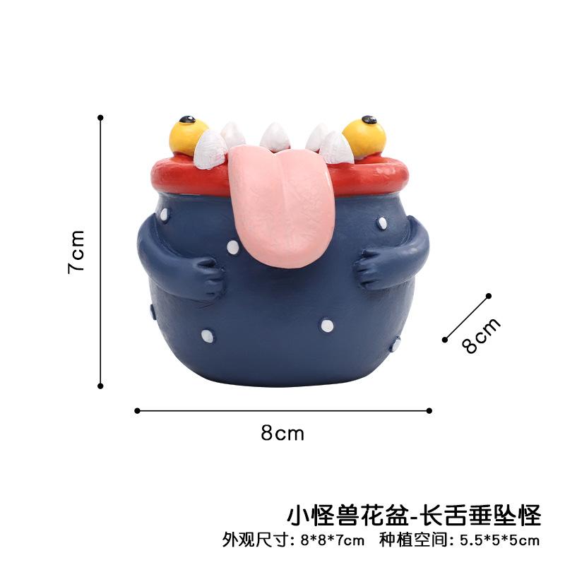 Chậu cây mọng nước hình phố nhỏ và cửa hàng động vật resin, chậu mini tiểu cảnh, trang trí nhà (RG-188)