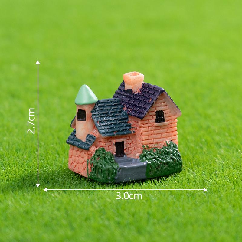 Tiểu cảnh nhà gạch mini, trang trí cây cảnh DIY nông thôn (ZC-151)