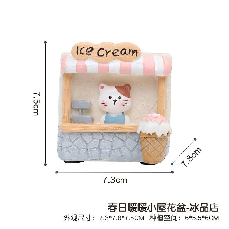 Chậu cây mọng nước resin trang trí sân vườn, chậu cây mini ban công, tiểu cảnh DIY (RG-27)