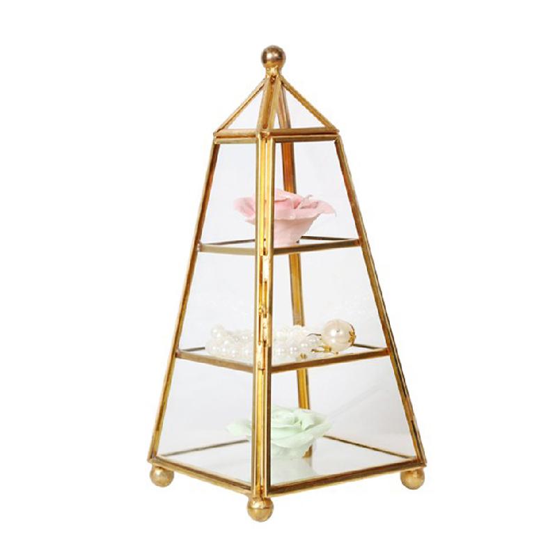 Hộp kính trang sức 3 tầng vintage (DG-148)