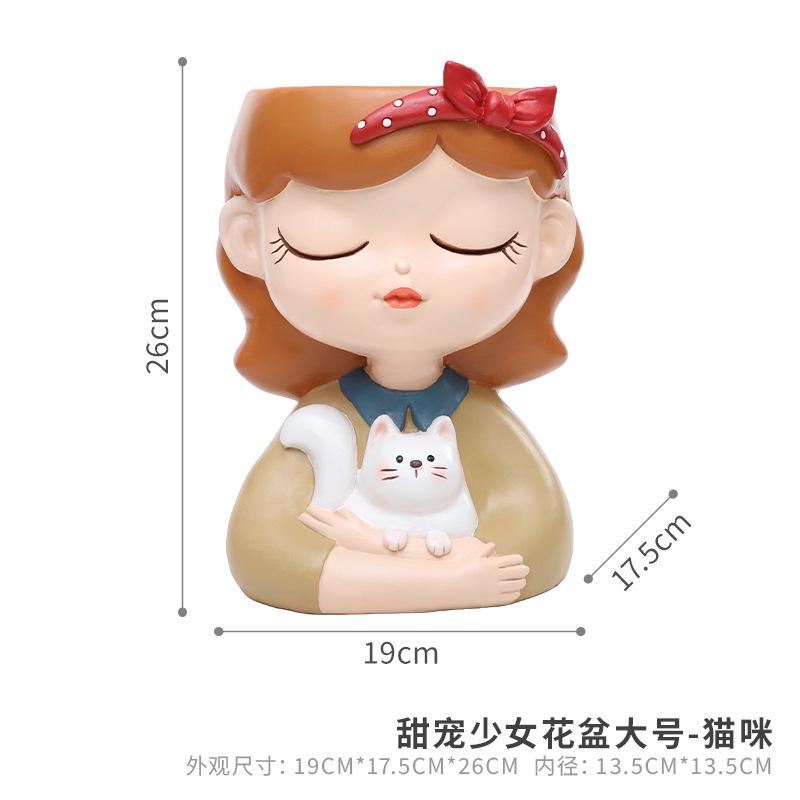 Chậu cây hình thổ lâu Nam Tĩnh resin, đồ thủ công văn hóa, chậu mọng nước và tiểu cảnh (RG-171)