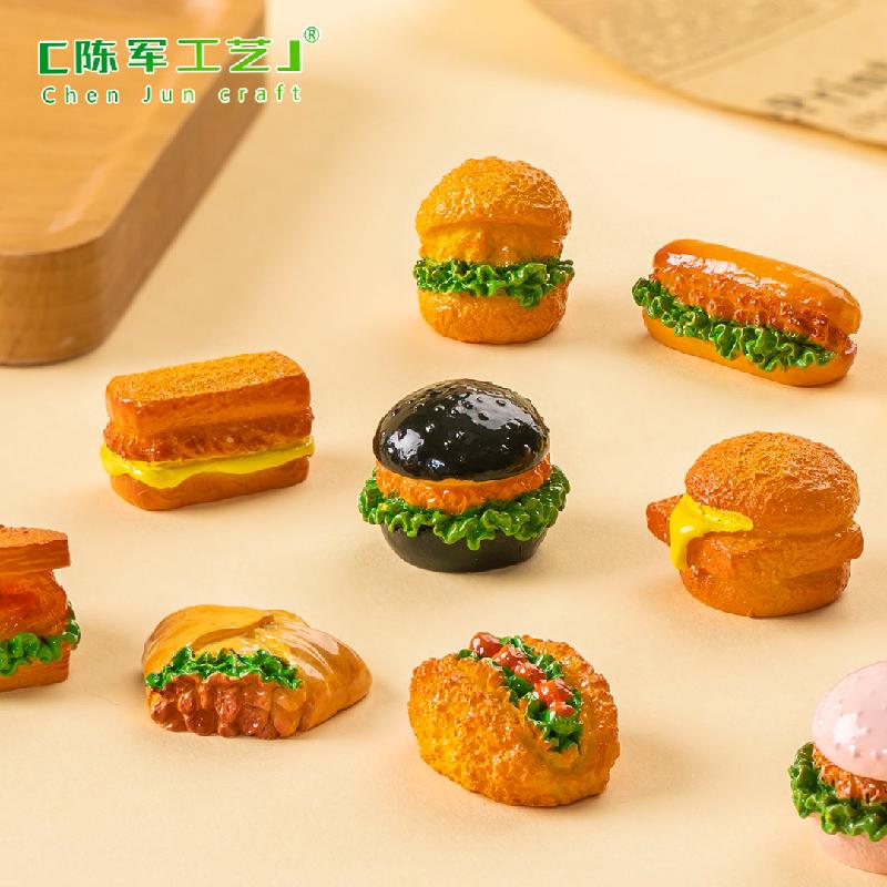 Tiểu cảnh bánh burger và taco, phụ kiện trang trí mini (TZC-410)