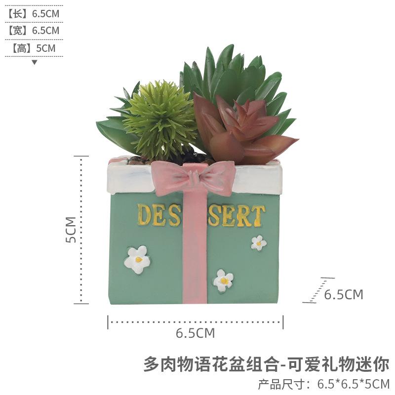 Chậu cây mini phong cách vintage, chậu cây mọng nước trang trí bàn, sân vườn và tiểu cảnh (RG-64)