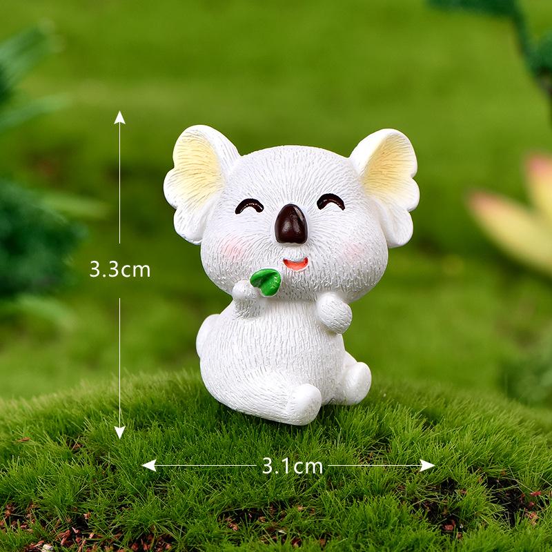 Tiểu cảnh koala dễ thương, phụ kiện trang trí quả cầu mini (TZC-407)