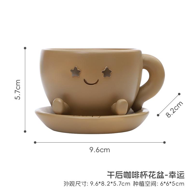 Chậu cây mọng nước resin sáng tạo, chậu mini trang trí ban công, bàn làm việc và tiểu cảnh (RG-198)