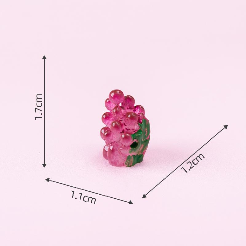 Tiểu cảnh trái cây, cam và nho, phụ kiện móc khóa DIY (ZC-262)