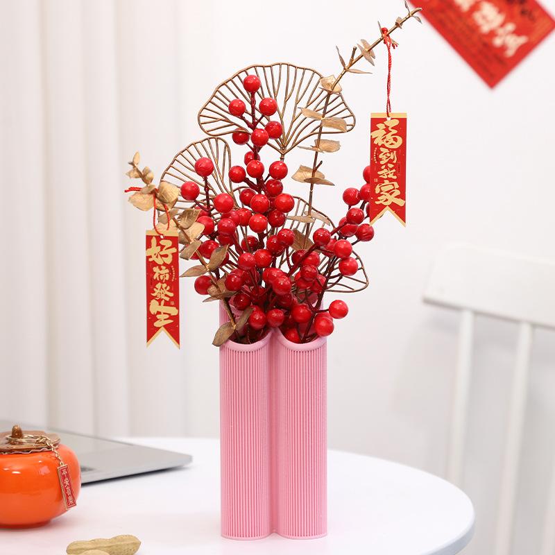 Bình hoa trang trí resin, bình cắm hoa giả và cây thủy sinh, bình hoa khô tối giản cho văn phòng và bàn làm việc (RG-200)