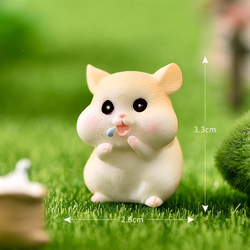 Chuột hamster dễ thương tiểu cảnh trang trí DIY (TZC-641)