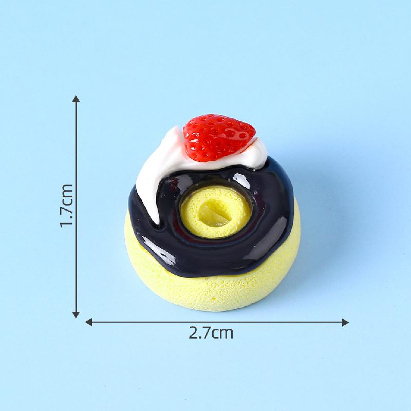 Tiểu cảnh bánh donut màu sắc mini trang trí ốp điện thoại (ZC-1224)