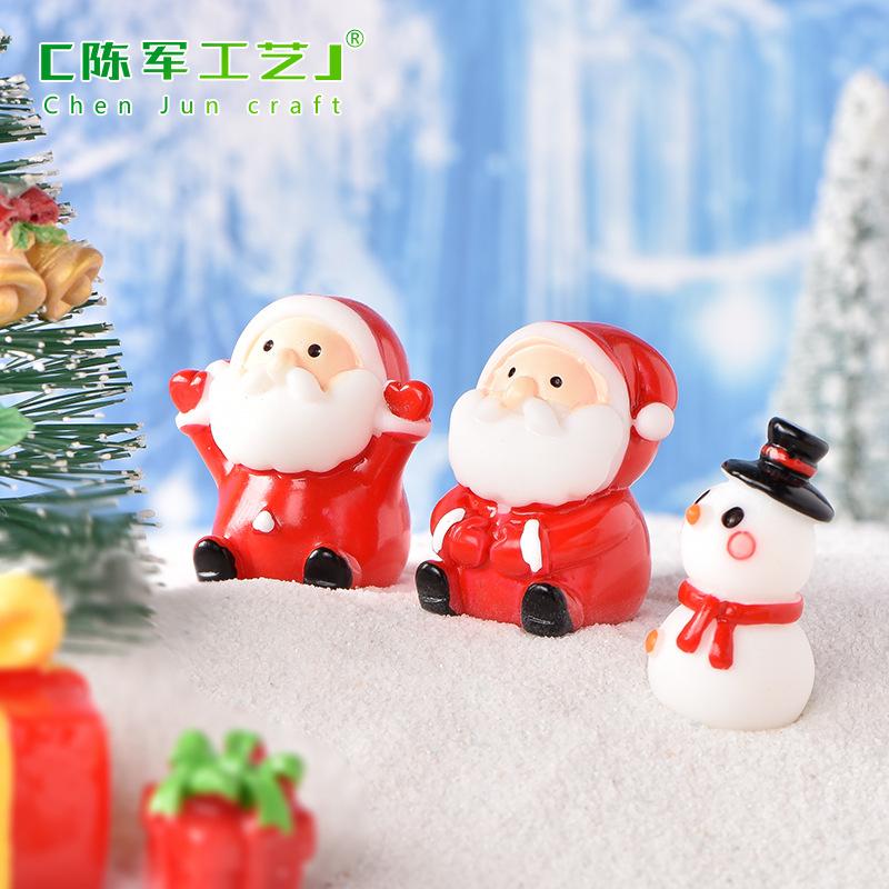 Tiểu cảnh gậy Giáng Sinh, người tuyết và ông già Noel mini (TZC-334)