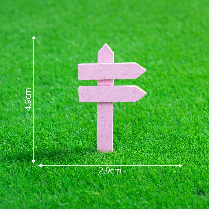 Tiểu cảnh bảng chỉ đường, hàng rào gỗ trang trí cây cảnh (ZC-182)