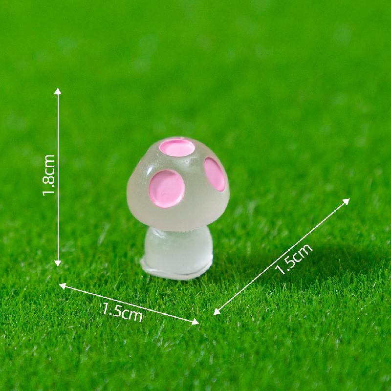 Tiểu cảnh nấm phát sáng, phụ kiện treo trang trí cây cảnh (ZC-474)