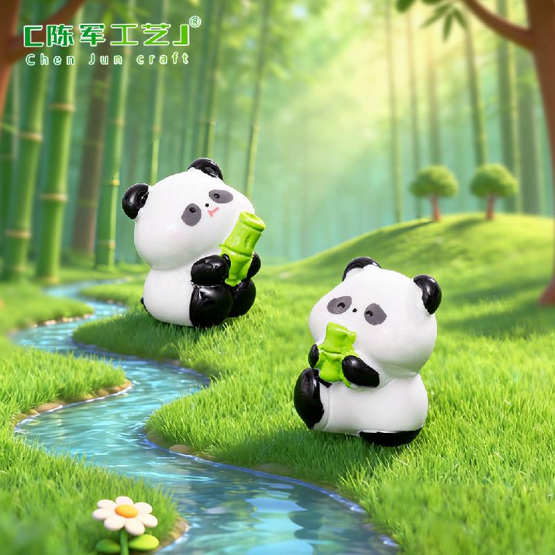 Gấu Trúc Nhỏ Mini Trang Trí Tiểu Cảnh (PK-92)