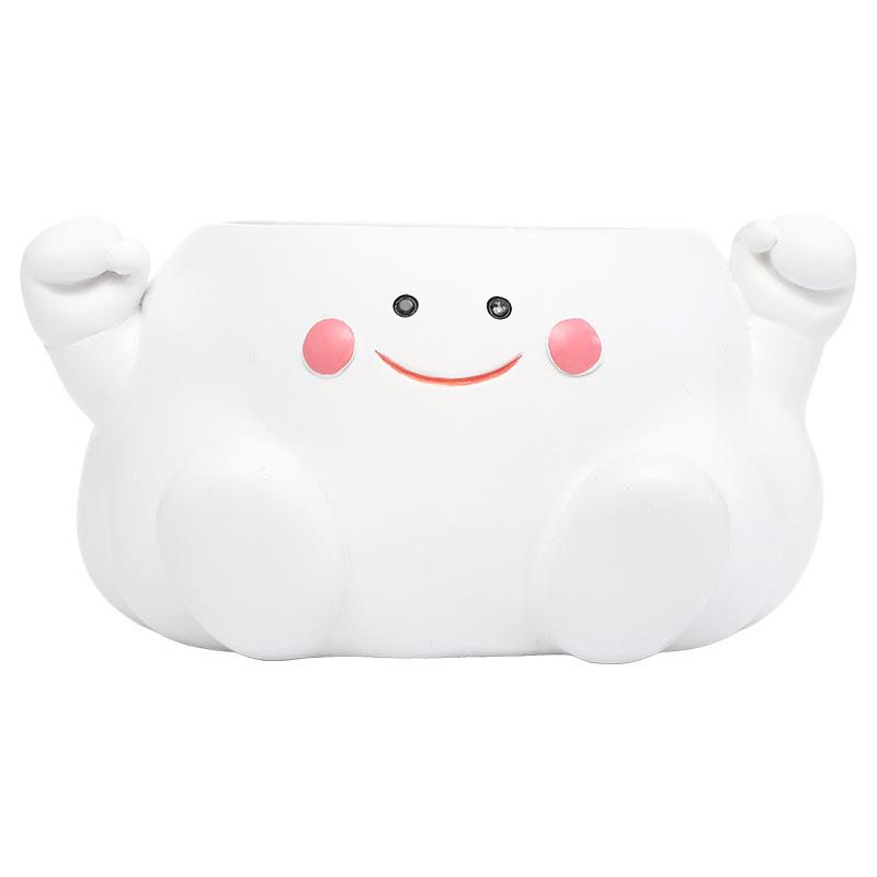 Chậu cây hình đám mây resin, chậu mọng nước mini, trang trí bàn, sân vườn và ban công (RG-217)