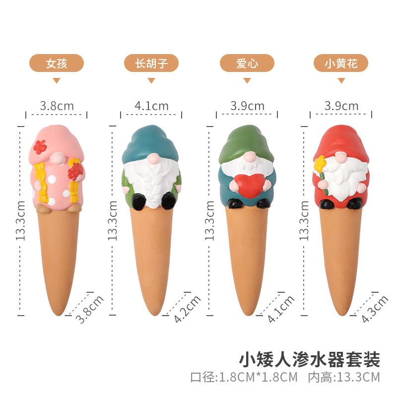 Dụng cụ tưới cây tự động hình người lùn, bình tưới thấm nước chậm, phụ kiện làm vườn (RG-113)