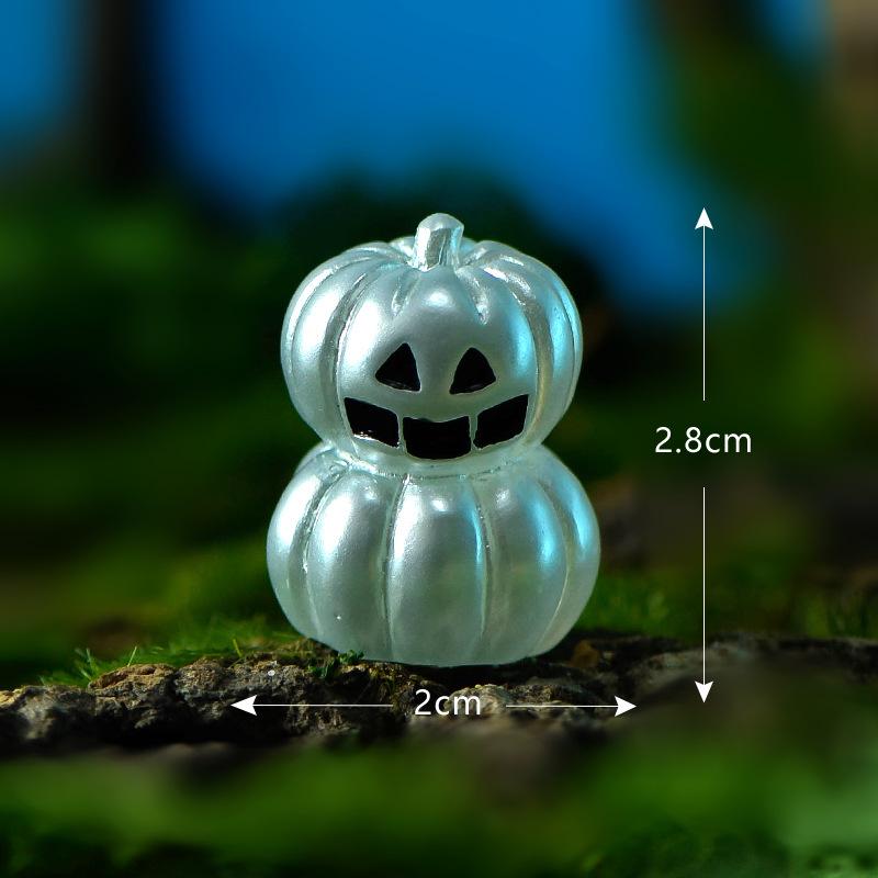 Tiểu cảnh Halloween ma và bí ngô, phụ kiện quả cầu (TZC-165)