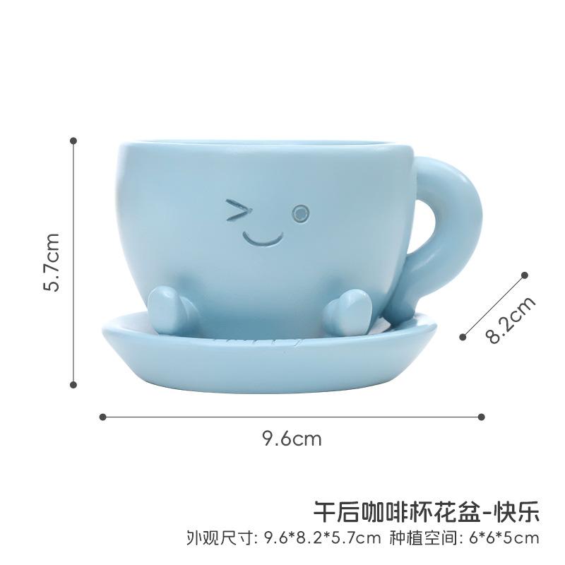 Chậu cây mọng nước resin sáng tạo, chậu mini trang trí ban công, bàn làm việc và tiểu cảnh (RG-198)