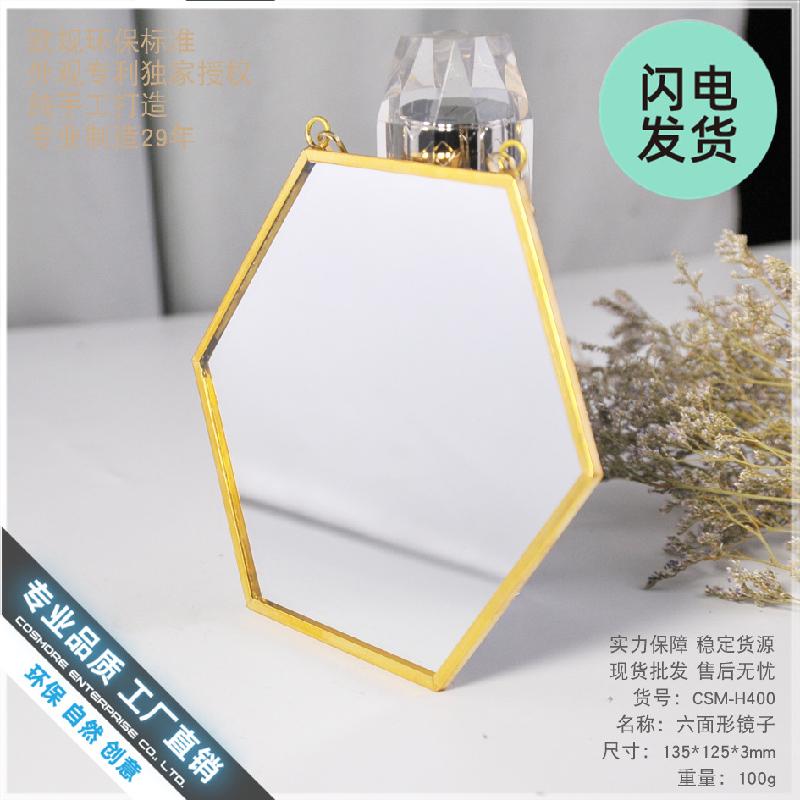 Gương lục giác vàng phong cách Bắc Âu (DG-126)
