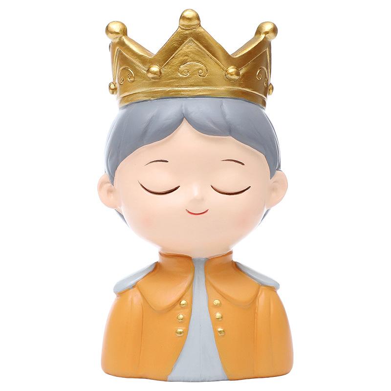 Chậu cây mọng nước hoàng tử công chúa cổ tích resin, chậu mini trang trí bàn, nhà và sân vườn (RG-114)