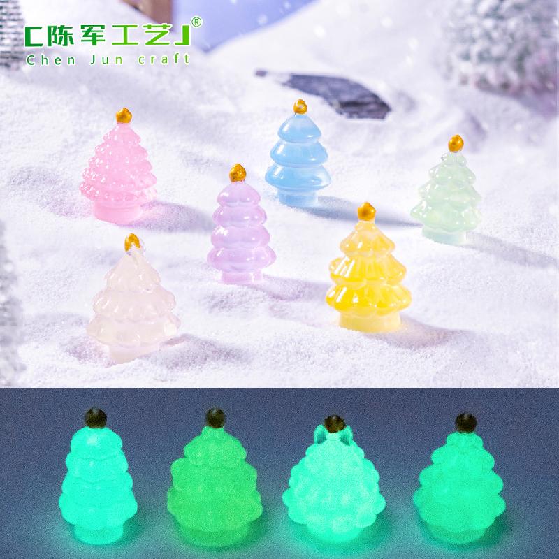 Tiểu cảnh cây thông Noel phát sáng, trang trí mini DIY (TZC-404)