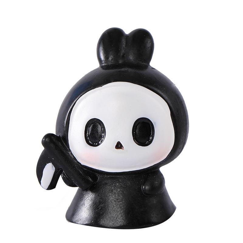 Tiểu cảnh Halloween, thỏ nhựa mini trang trí cây cảnh (TZC-23)