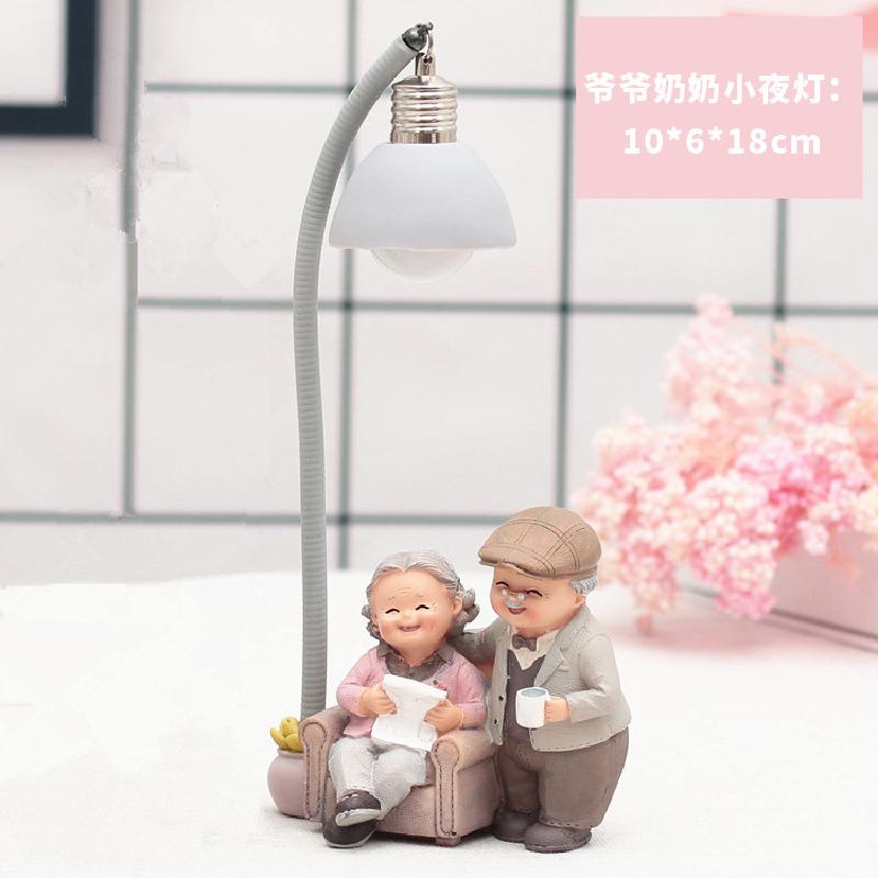 Tượng cặp đôi ông bà Zakka, trang trí nhà, quà tặng ý nghĩa (TBS-52)