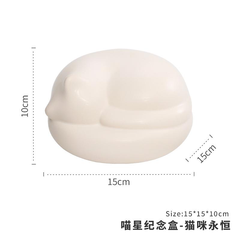 Hũ đựng tro cốt thú cưng bằng gốm, hũ tưởng niệm chó mèo, đồ tang lễ thú cưng (RG-2)