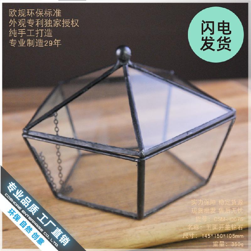 Hộp kính hoa bất tử mini, hộp quà sinh nhật (DG-174)
