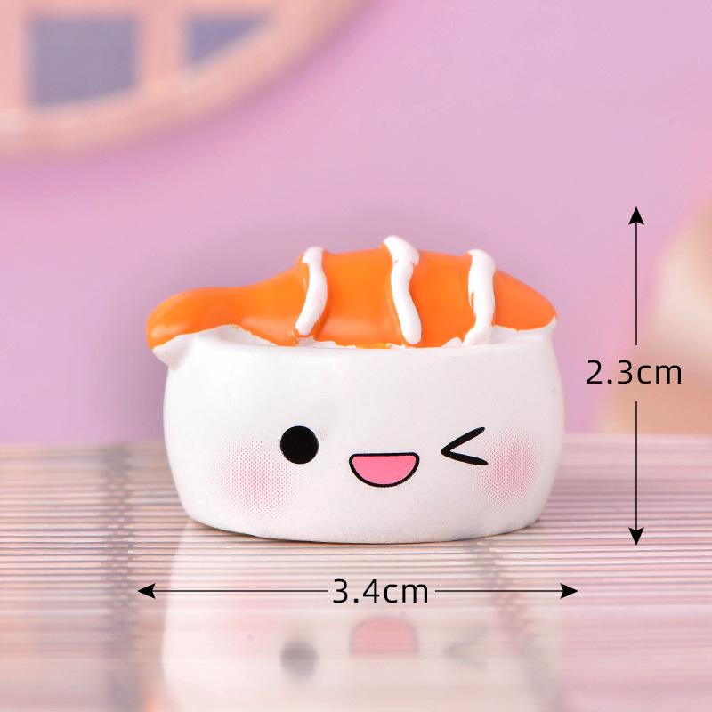 Tiểu cảnh cảm xúc: búp bê, bơ, sushi trang trí mini (TZC-929)