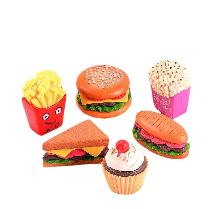 Tiểu cảnh bánh hamburger và sushi, phụ kiện trang trí mini (TZC-490)