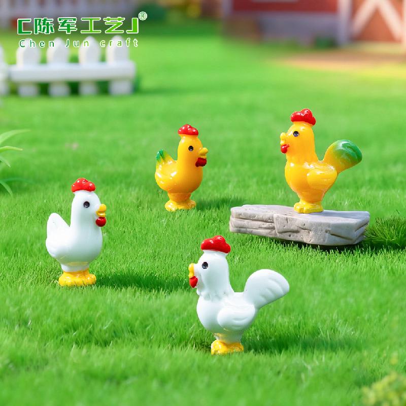 Gà con ngơ ngác mini trang trí sân vườn (PK-736)